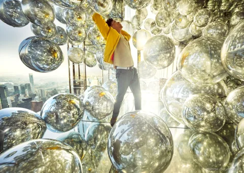 Glasplatformen Levitation på udsigtsdækket SUMMIT One Vanderbilt
