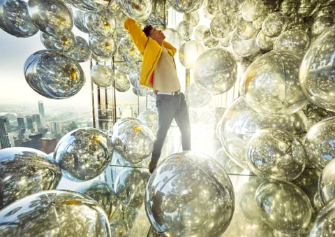 SUMMIT One Vanderbilt gözlem terasında cam Levitation çıkıntısı