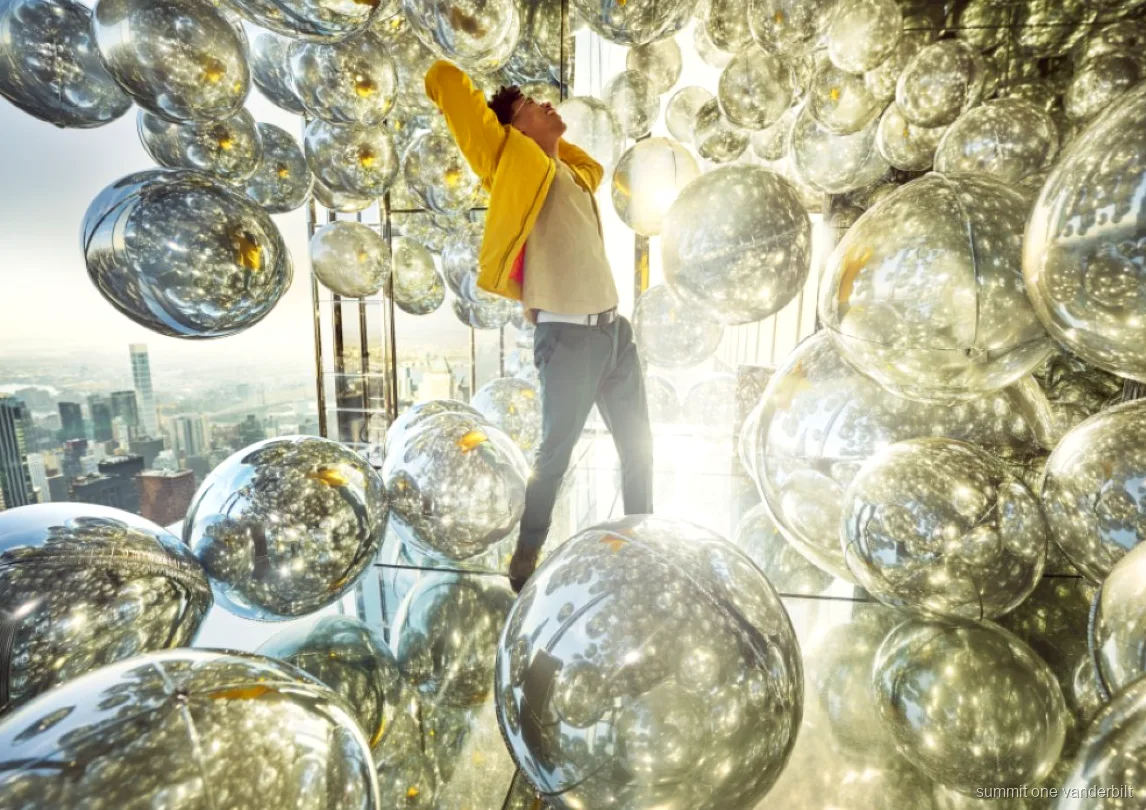 SUMMIT One Vanderbilt gözlem terasında cam Levitation çıkıntısı
