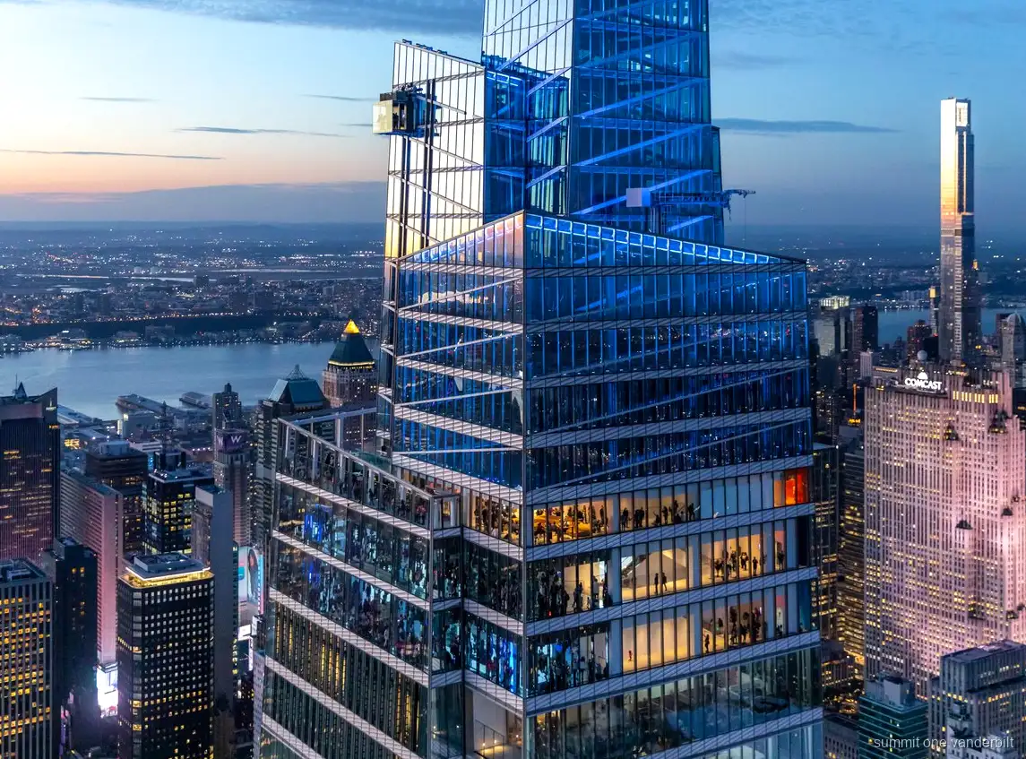 Vista dello skyline dall'osservatorio SUMMIT One Vanderbilt